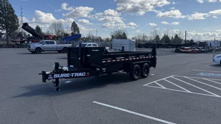 New 2026 Sure-Trac 7 X 14 Pro Series Telescopic 15.4k Dump Trailer