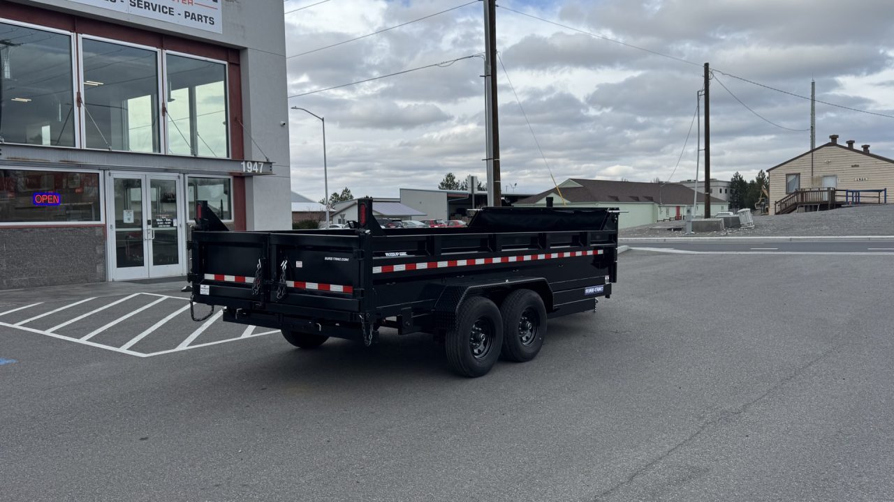 New 2025 Sure-Trac 7 x 16 HD Low Pro 14k Telescopic Dump Trailer