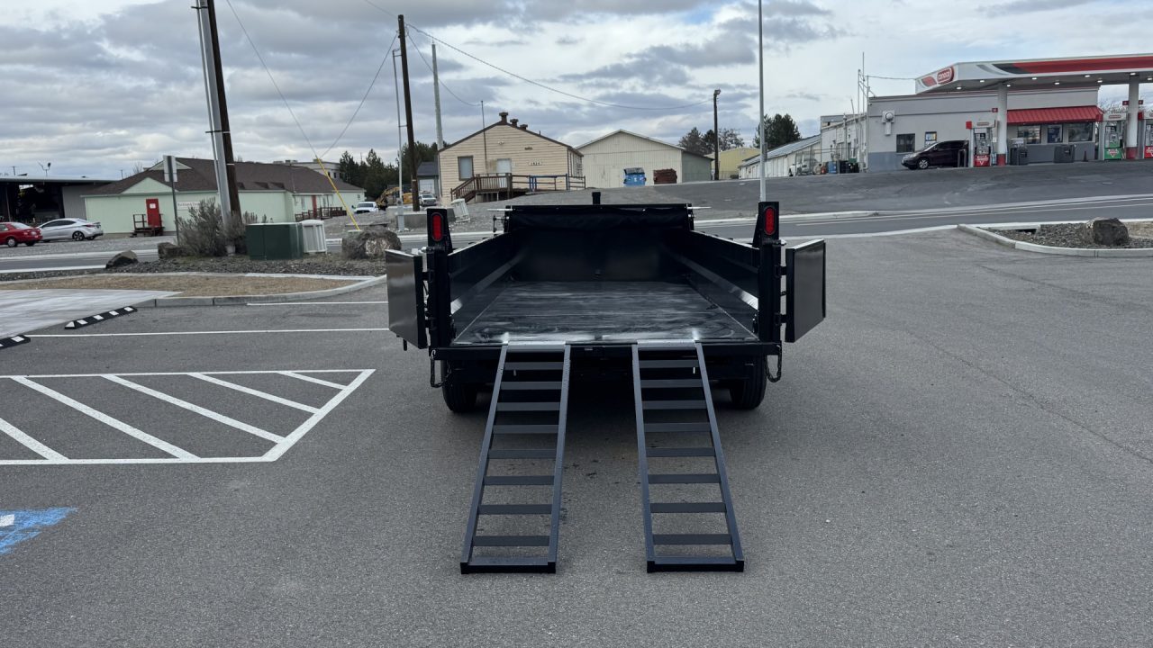 New 2025 Sure-Trac 7 x 16 HD Low Pro 14k Telescopic Dump Trailer