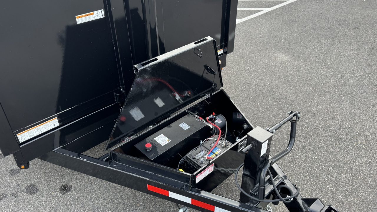 New 2025 Sure-Trac 7 x 16 HD Low Pro 14k Telescopic Dump Trailer