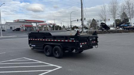 New 2025 Sure-Trac 7 x 16 HD Low Pro 14k Telescopic Dump Trailer