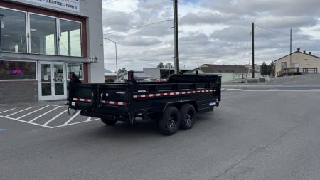 New 2025 Sure-Trac 7 x 16 HD Low Pro 14k Telescopic Dump Trailer