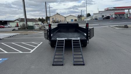 New 2025 Sure-Trac 7 x 16 HD Low Pro 14k Telescopic Dump Trailer