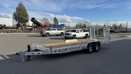 New 2026 Sure-Trac 7 x 22 (20+2) Aluminum Equipment Trailer 14K GVWR