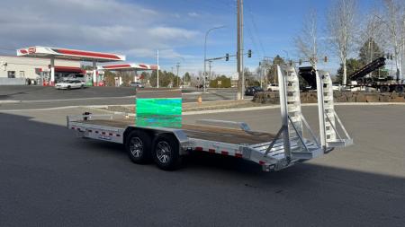 New 2026 Sure-Trac 7 x 22 (20+2) Aluminum Equipment Trailer 14K GVWR