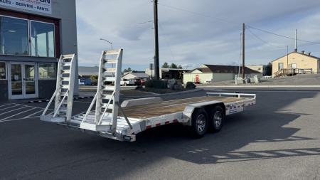 New 2026 Sure-Trac 7 x 22 (20+2) Aluminum Equipment Trailer 14K GVWR