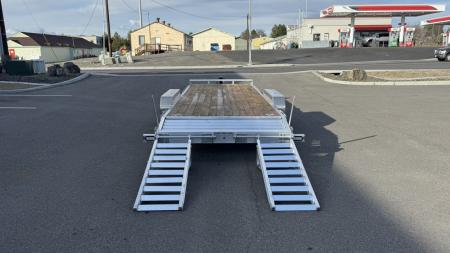 New 2026 Sure-Trac 7 x 22 (20+2) Aluminum Equipment Trailer 14K GVWR