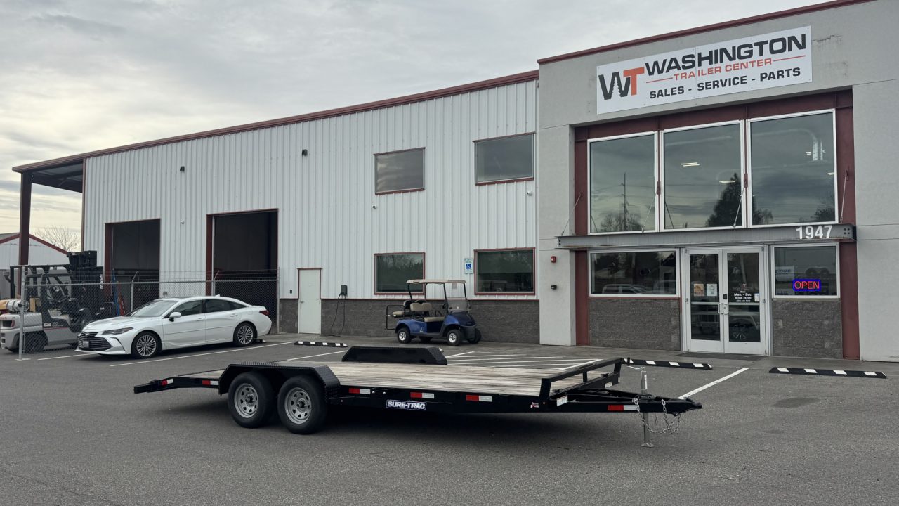New 2025 Sure-Trac 7 x 20 (18+2) C-Channel Car Hauler 7k Car Hauler