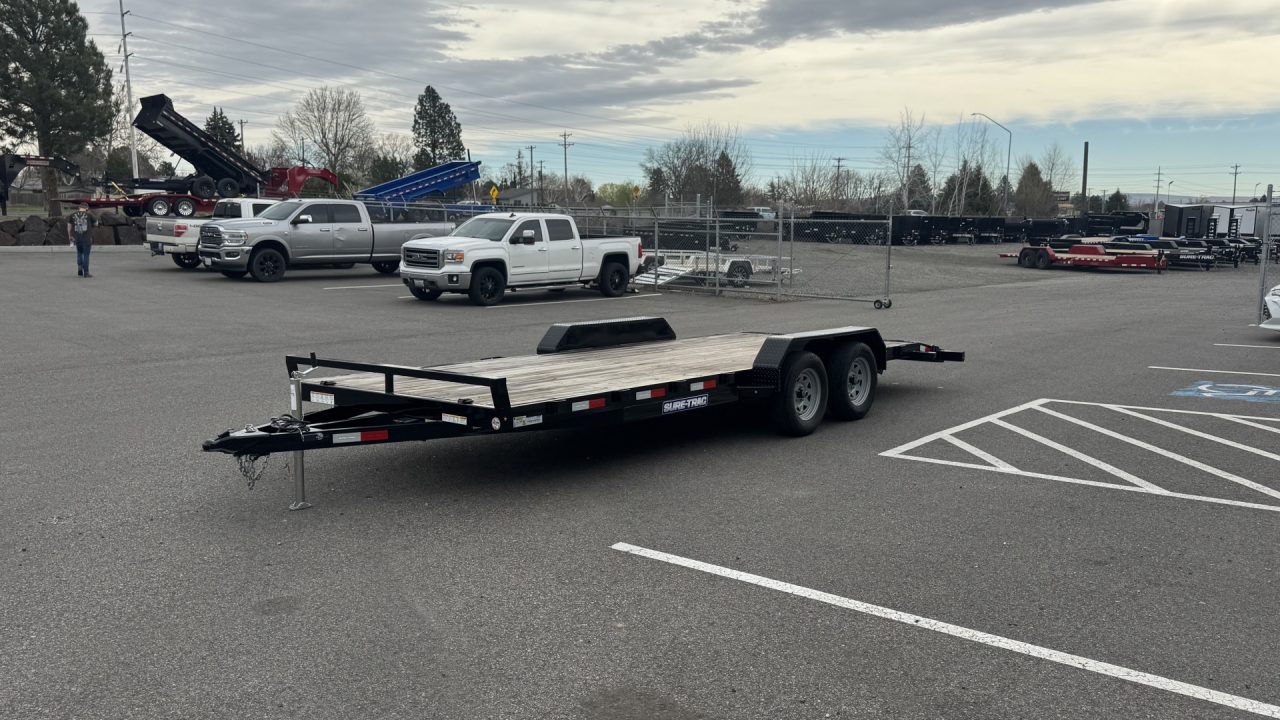 New 2025 Sure-Trac 7 x 20 (18+2) C-Channel Car Hauler 7k Car Hauler