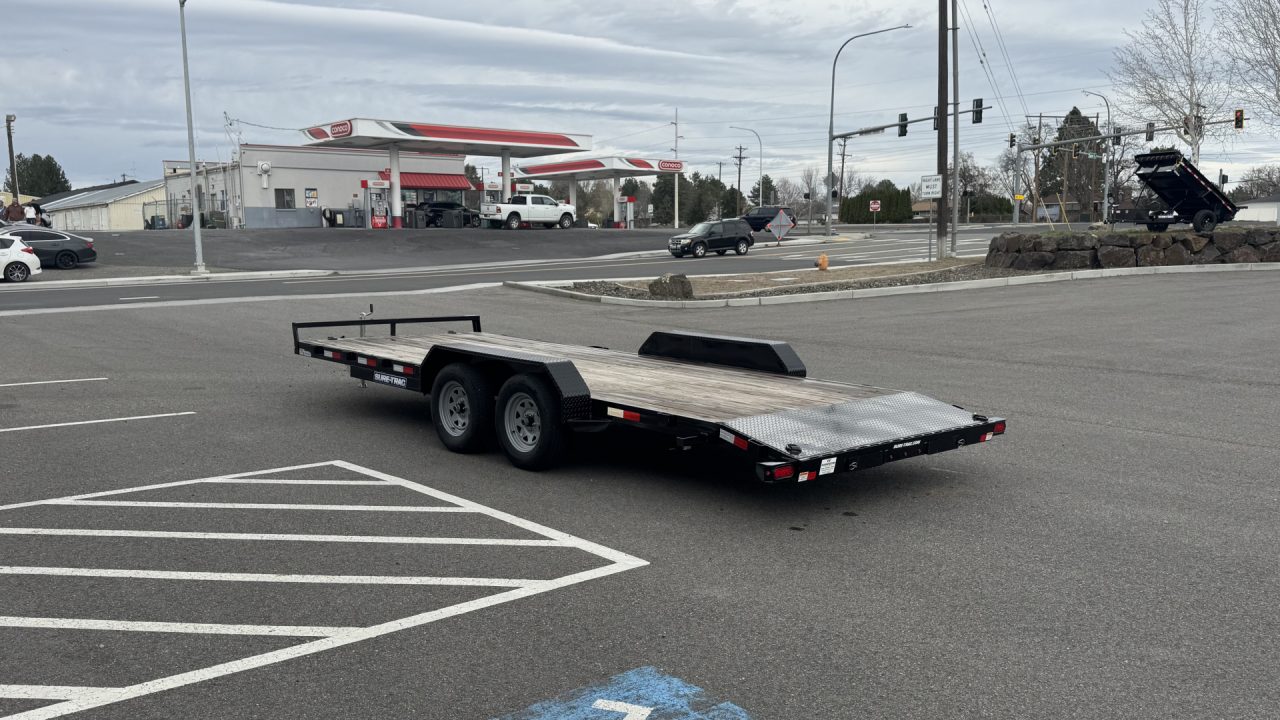 New 2025 Sure-Trac 7 x 20 (18+2) C-Channel Car Hauler 7k Car Hauler