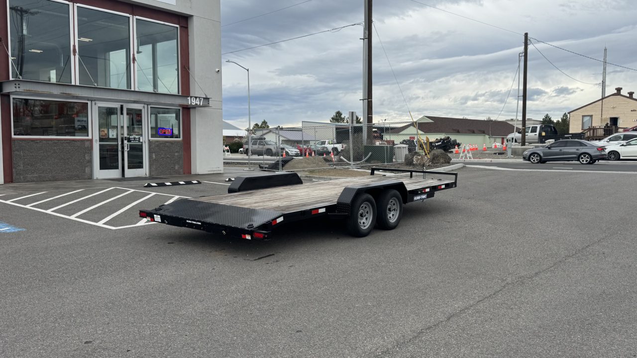 New 2025 Sure-Trac 7 x 20 (18+2) C-Channel Car Hauler 7k Car Hauler