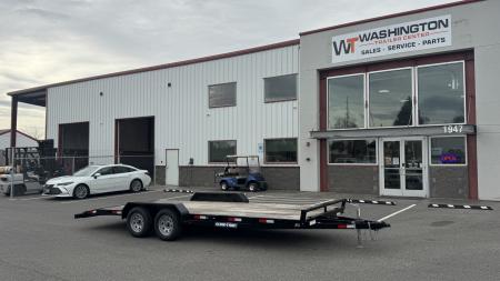 New 2025 Sure-Trac 7 x 20 (18+2) C-Channel Car Hauler 7k Car Hauler
