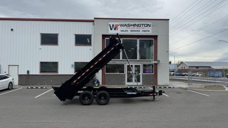 New 2026 Sure-Trac 7 x 14 HD Low Pro 14k telescopic Dump Trailer