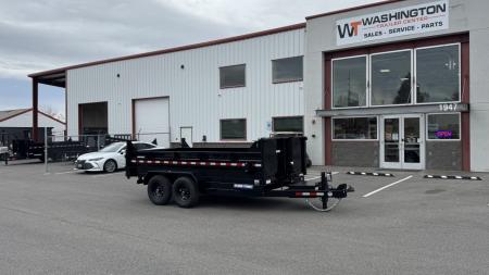 New 2026 Sure-Trac 7 x 14 HD Low Pro 14k telescopic Dump Trailer