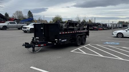 New 2025 Sure-Trac 7 x 14 HD Low Pro 14k telescopic Dump Trailer