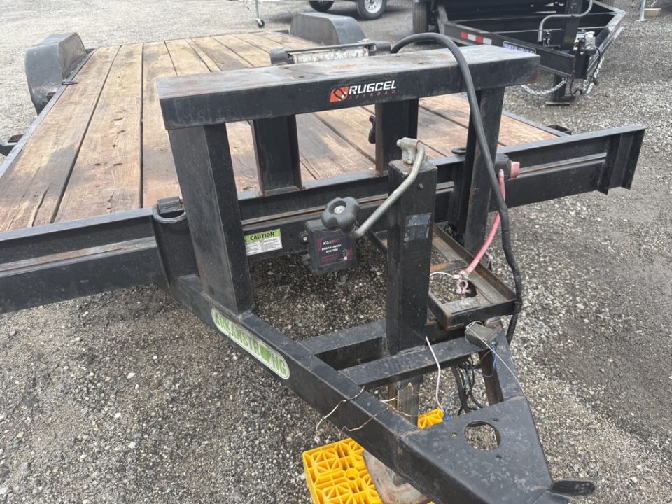 Used 2021 Wicked Trailers 8 x 20 Bumper Pull Equipment Trailer with Winch Plate & Battery Platform