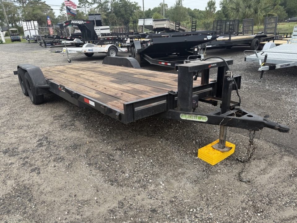 Used 2021 Wicked Trailers 8 x 20 Bumper Pull Equipment Trailer with Winch Plate & Battery Platform