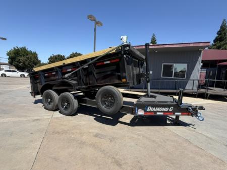New 2026 Diamond C Trailers LPT207L14X82PS P3 7FT X 14FT 15.5K GVW Dump Trailer