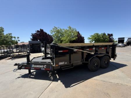 New 2026 Diamond C Trailers LPT207L14X82PS P3 7FT X 14FT 15.5K GVW Dump Trailer