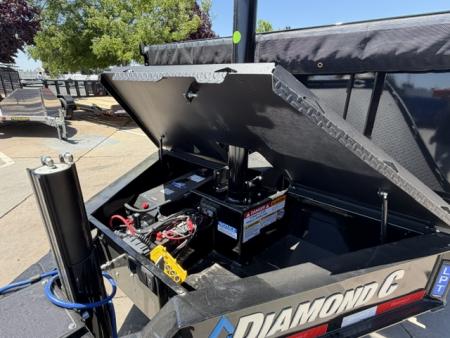 New 2026 Diamond C Trailers LPT207L14X82PS P3 7FT X 14FT 15.5K GVW Dump Trailer