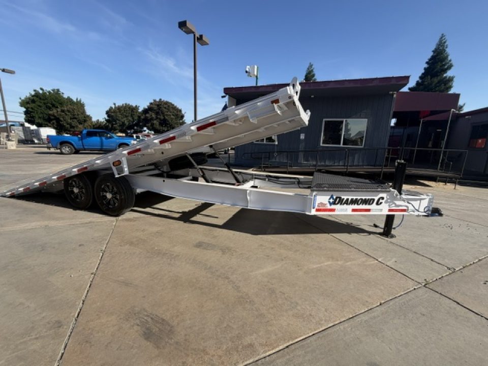 New 2026 Diamond C Trailers DET207L22X102 8.5FT X 22FT 15.5K GVW Tilt Trailer