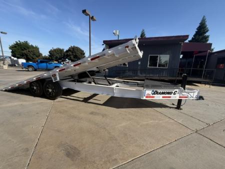 New 2026 Diamond C Trailers DET207L22X102 8.5FT X 22FT 15.5K GVW Tilt Trailer