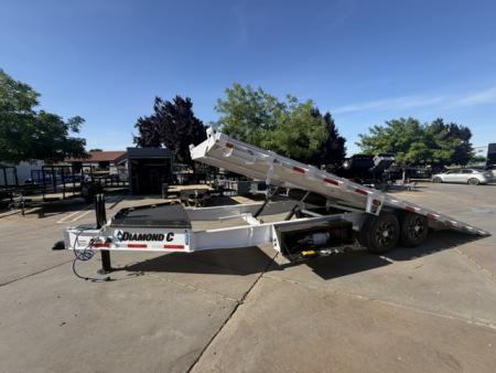 New 2026 Diamond C Trailers DET207L22X102 8.5FT X 22FT 15.5K GVW Tilt Trailer