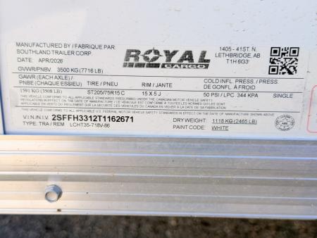 New 2026 Royal Cargo Trailers 7-16-1.5V Enclosed 7K GVWR