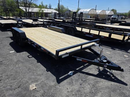 New 2026 Sure-Trac 7X18 7K - WOOD DECK Car Hauler
