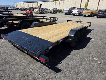 New 2026 Sure-Trac 7X18 7K - WOOD DECK Car Hauler