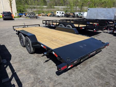New 2026 Sure-Trac 7X18 7K - WOOD DECK Car Hauler