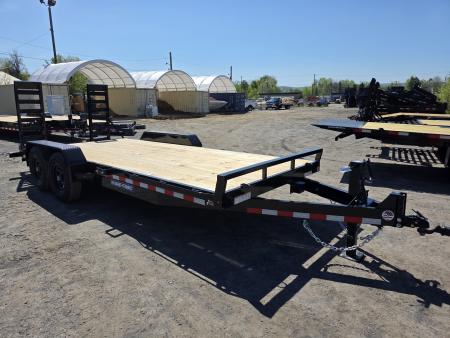New 2026 Sure-Trac 7X18 14K - KNEE RAMPS Equipment Trailer