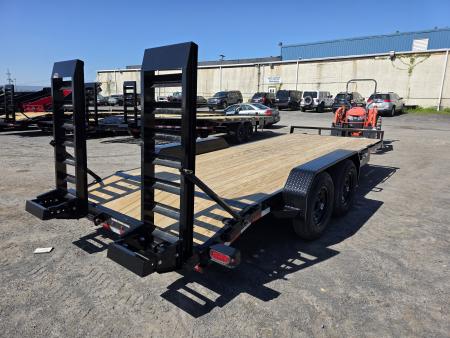 New 2026 Sure-Trac 7X18 14K - KNEE RAMPS Equipment Trailer