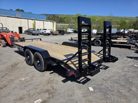 New 2026 Sure-Trac 7X18 14K - KNEE RAMPS Equipment Trailer