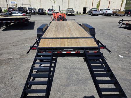 New 2026 Sure-Trac 7X18 14K - KNEE RAMPS Equipment Trailer