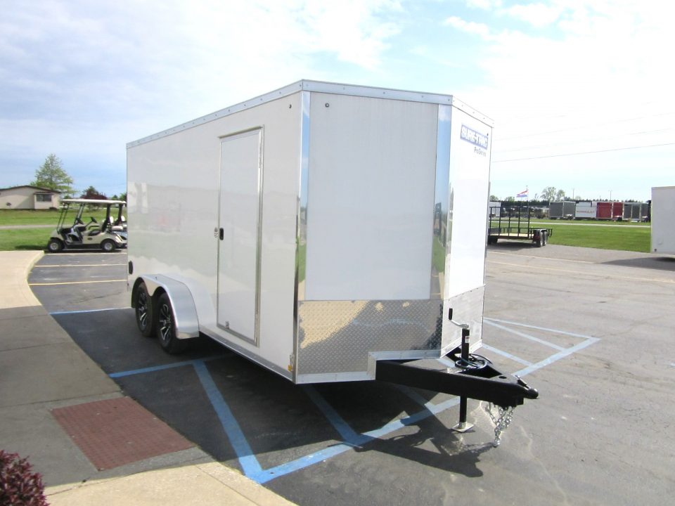 New 2026 Sure-Trac 7 x 16 STW8416TA Cargo / Enclosed Trailer 7K