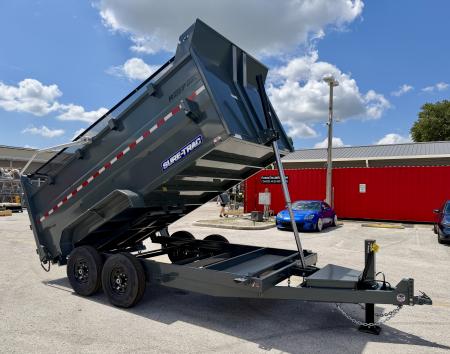 New 2026 Sure-Trac 82X14 Low Profile 4' Side Telescopic 14K Dump Trailer