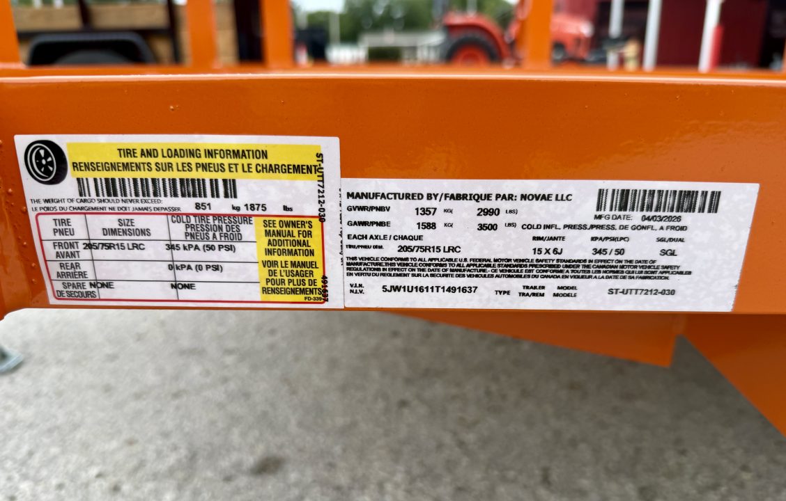 New 2026 Sure-Trac 6x12 3K Tube Top Utility Trailer