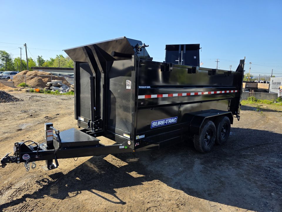 New 2026 Sure-Trac 7X14 14K - 4' HIGH SIDES Dump Trailer