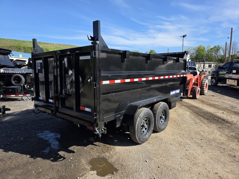 New 2026 Sure-Trac 7X14 14K - 4' HIGH SIDES Dump Trailer