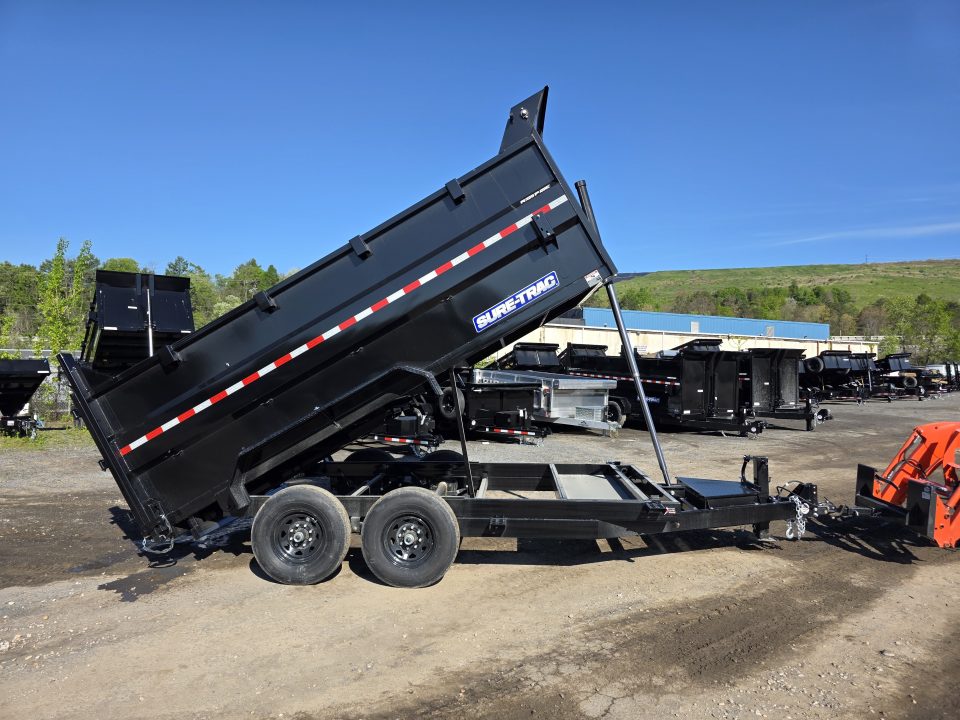 New 2026 Sure-Trac 7X14 14K - 4' HIGH SIDES Dump Trailer