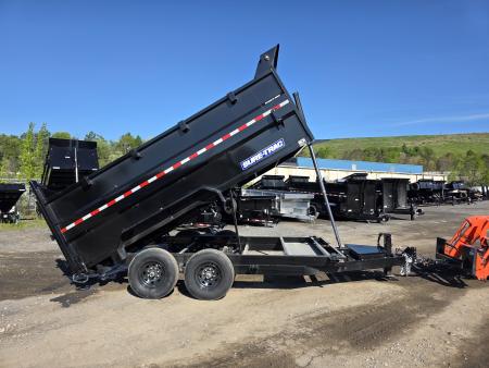 New 2026 Sure-Trac 7X14 14K - 4' HIGH SIDES Dump Trailer