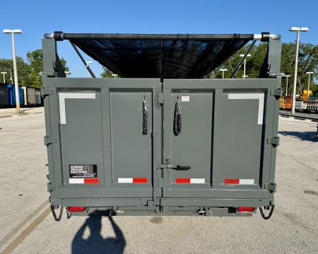 New 2026 Sure-Trac 7X16 HD Low Profile 4' Side Telescopic 16K Dump Trailer