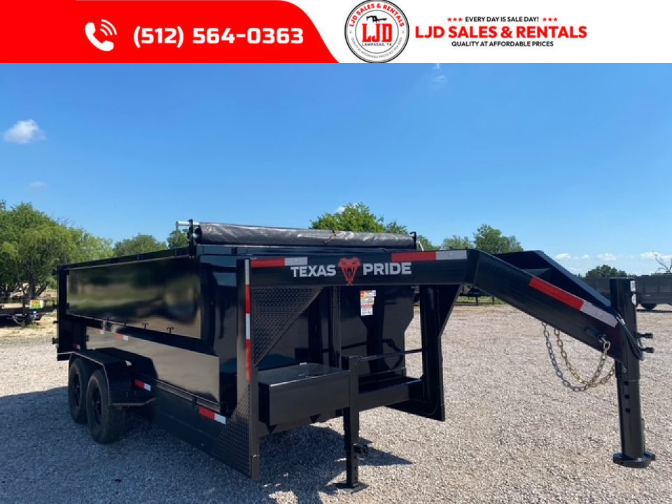 New 2026 Texas Pride - Gooseneck - 16 X 4 - 3/16  Floor - Dump Trailer