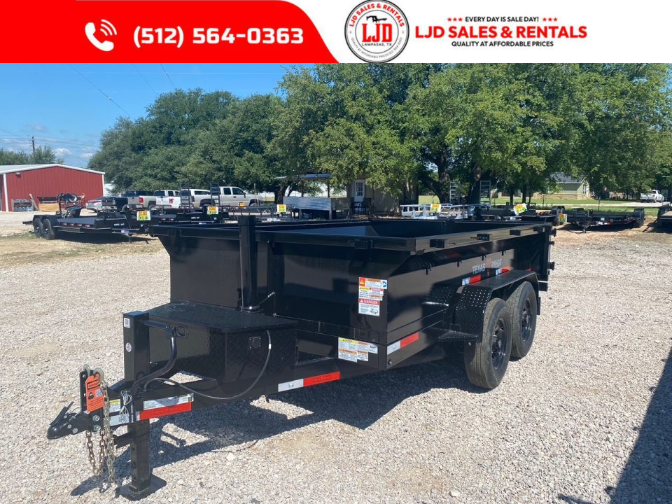 New 2026 Texas Pride Trailers 7' x 12' x 2' Dump Trailer