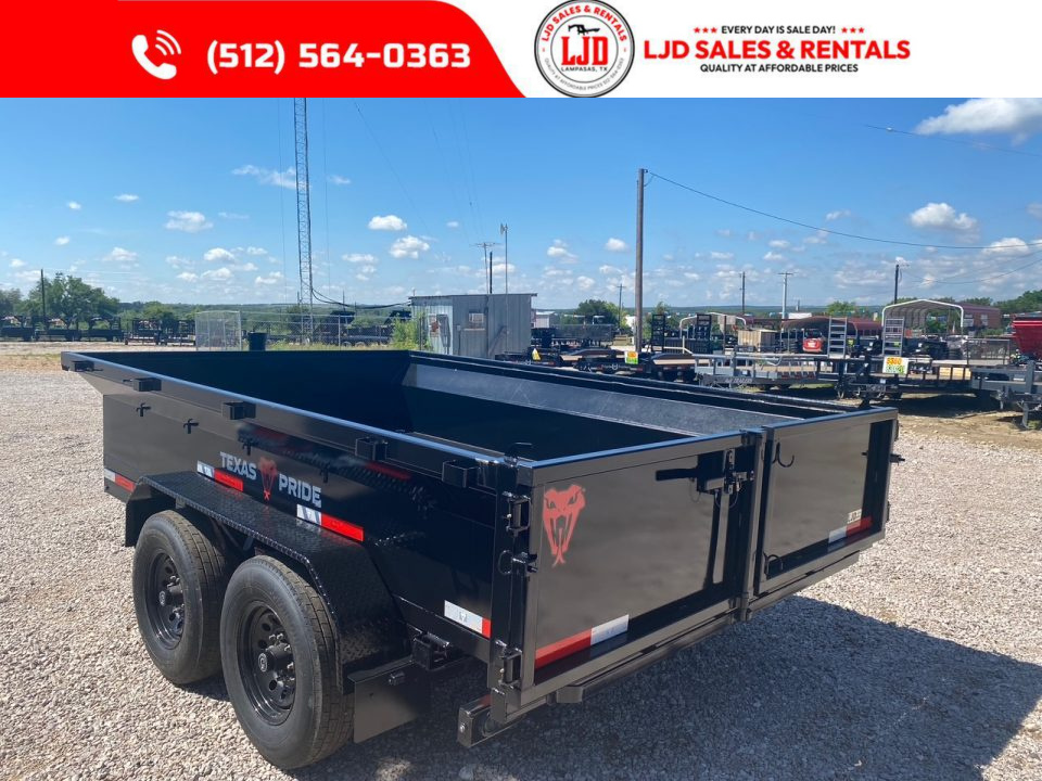 New 2026 Texas Pride Trailers 7' x 12' x 2' Dump Trailer