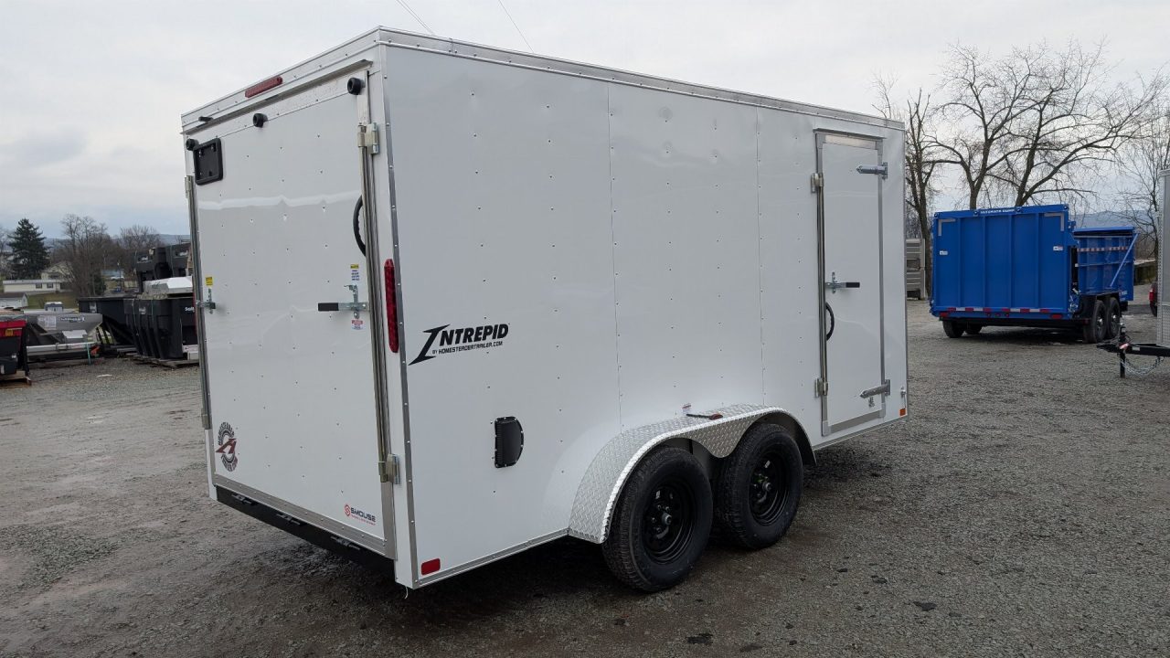 New 2026 Homesteader 7x14 Intrepid V-Nose Cargo Trailer w/ Ramp Door