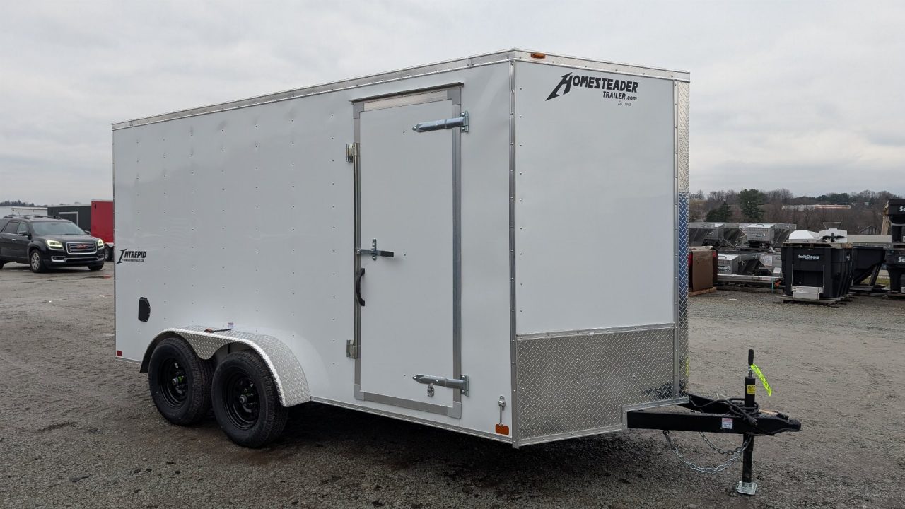 New 2026 Homesteader 7x14 Intrepid V-Nose Cargo Trailer w/ Ramp Door