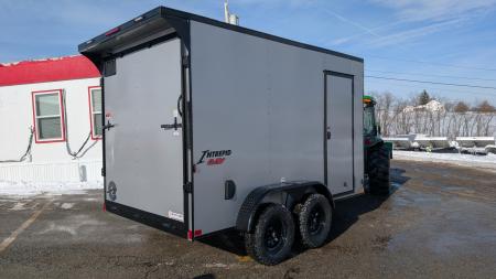 New 2026 Homesteader 7x12 Intrepid  OVERLAND  V-Nose Cargo Trailer w/ Ramp Door