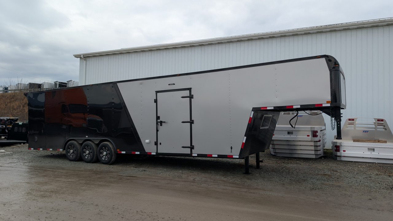 New 2026 Homesteader 8.5x38 (29+8) Gooseneck Car Hauler w/ Ramp